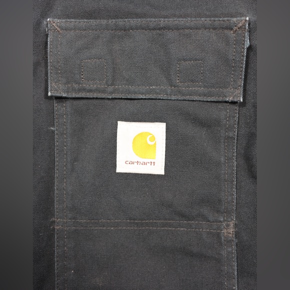 CARHARTT Jacket Black C03 Union Made Quilted Liner Work Chore Coat Men - Picture 2 of 7